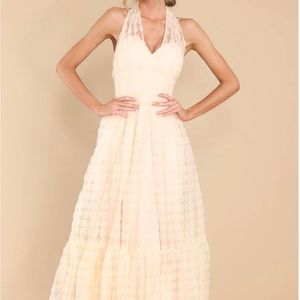 Red Dress Timeless Glamour Ivory Maxi Dress - NWT